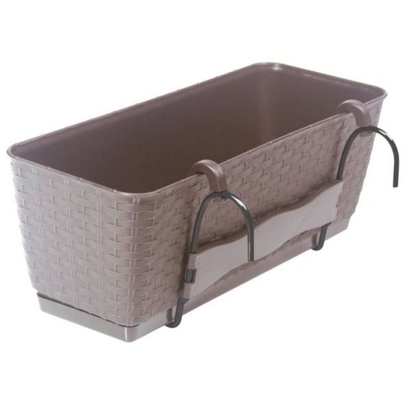 Doniczka Ratolla PW mocca 50 cm + haki