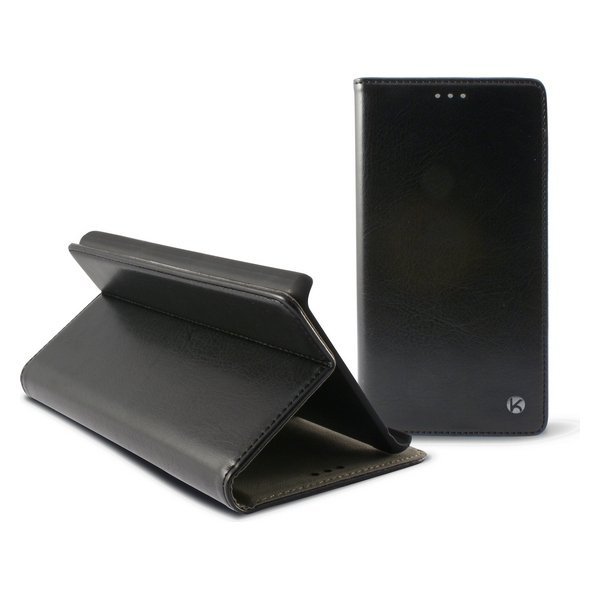 Ksix b0722fu20 magnetyczny pasek Foliowy Standing pokrowiec ochronny z zamknięciem na Huawei G8, czarny