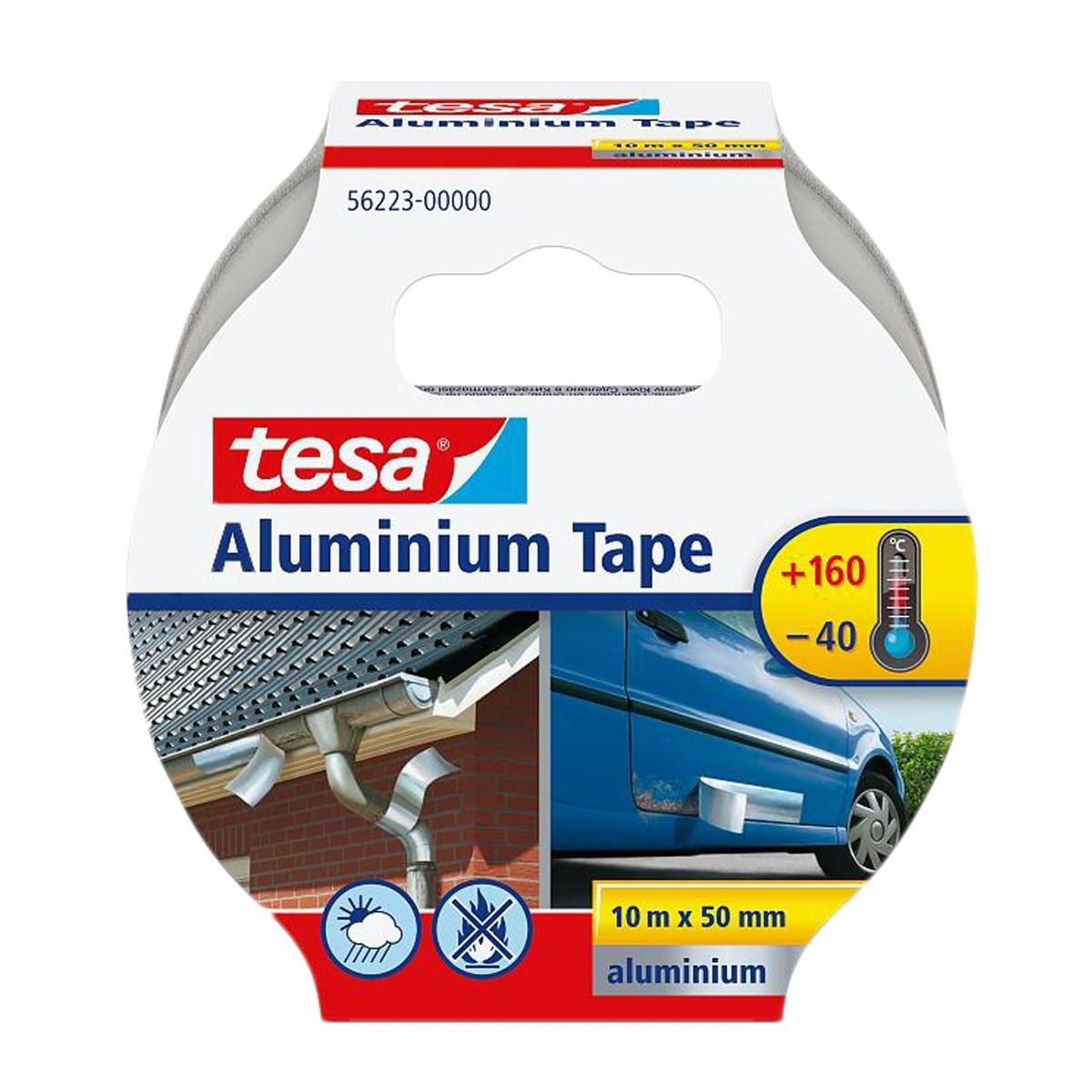 Tesa Taśma 10 m x 50 mm aluminium