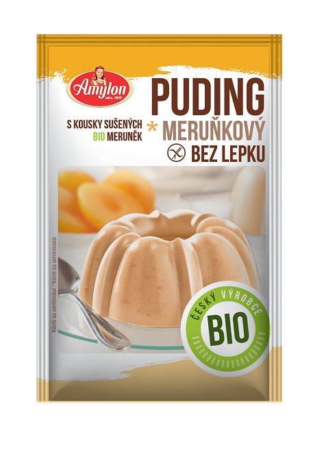 AMYLON Budyń morelowy (bezglutenowy) Bio 40g - AMYLON