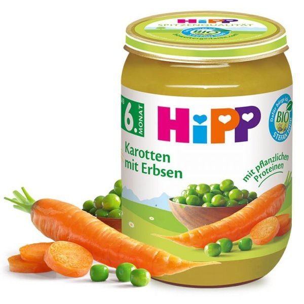 HiPP BIO Marchewka z Groszkiem
