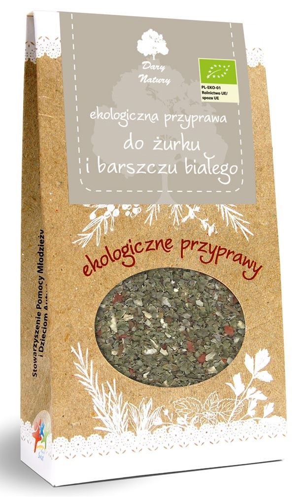 Dary Natury przyprawy i zioła BIO PRZYPRAWA DO ŻURKU I BARSZCZU BIAŁEGO BIO 50 g - BP-5903246861099