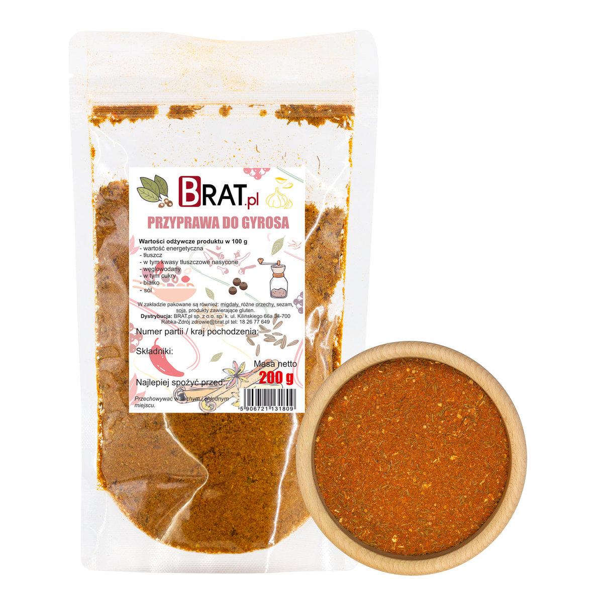 BRAT PRZYPRAWA DO GYROSA 200 g - BRAT