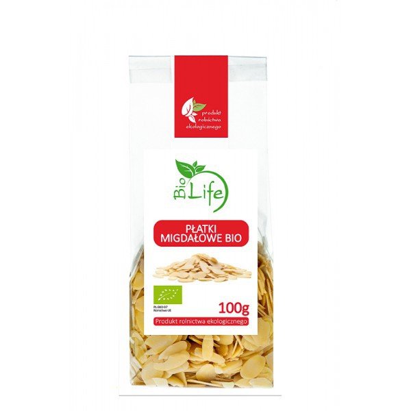 BioLife 101BioLife Płatki Migdałowe 100g - ZLFMIGDPLA100