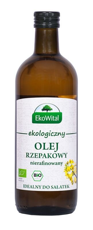 EKOWITAL OLEJ RZEPAKOWY TŁOCZONY NA ZIMNO BIO 1 L - EKOWITAL 5908249971608