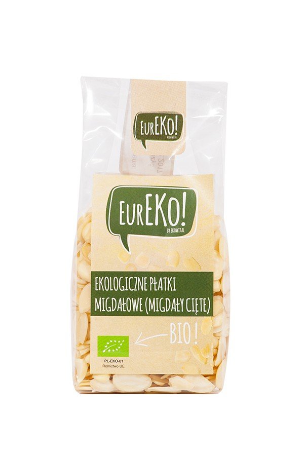 EUREKO Płatki migdałowe (migdały cięte) BIO 100 g Eureko