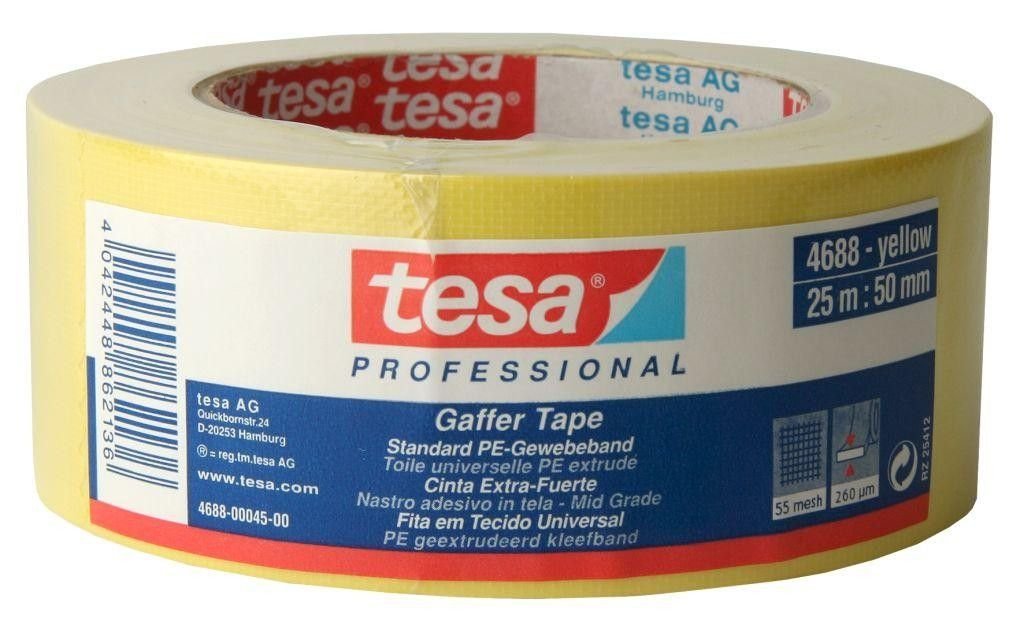 Tesa Taśma naprawcza Tape 50mmx25m żółta 04688-00045-00