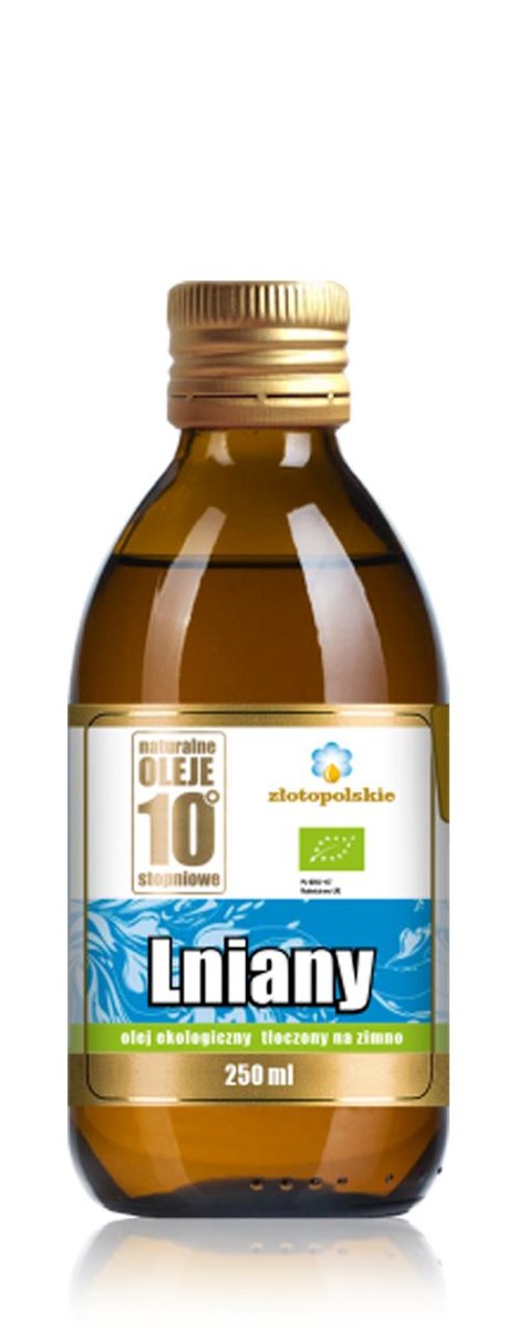 ZŁOTO POLSKIE (oleje) OLEJ LNIANY TŁOCZONY NA ZIMNO BIO 250 ml - ZŁOTO POLSKIE BP-5902020648666