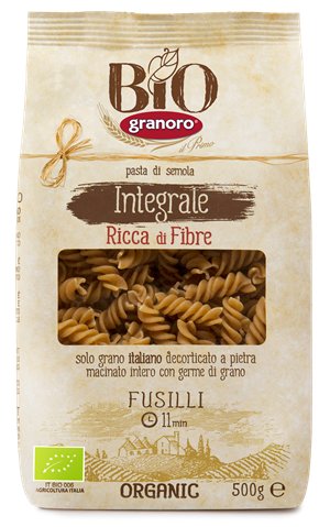 Granoro MAKARON FUSILLI PEŁNOZIARNISTY BIO 500 g - 8007290335043