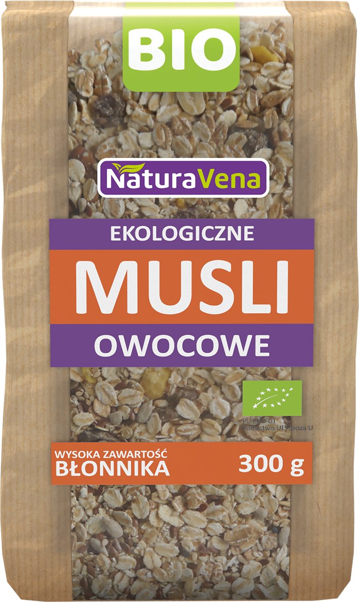NATURAVENA NATURAVENA EKOLOGICZNE MUSLI OWOCOWE 300G Zakupy dla domu i biura! 50306216