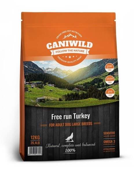 Caniwild Adult Large Free run Turkey 12kg Indyk