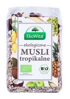 EKOWITAL MUSLI TROPIKALNE 20% BIO 300g - EKOWITAL 5908249971097