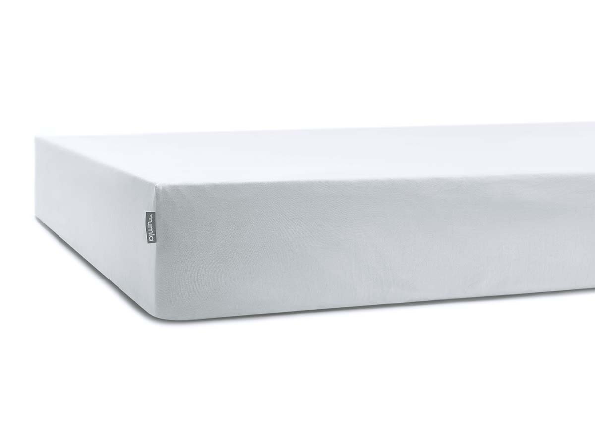 Prześcieradło z gumką, Mumla, bawełniane, 180x200 cm, biały