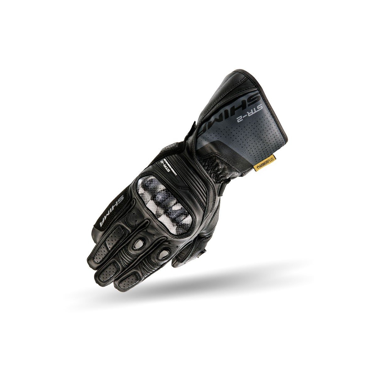 SHIMA STR-2, rękawice motocyklowe z ekranem dotykowym, na lato, skórzane, z włókna węglowego, ekran dotykowy, męskie rękawice motocyklowe z ochraniaczami, czarne, rozmiar L