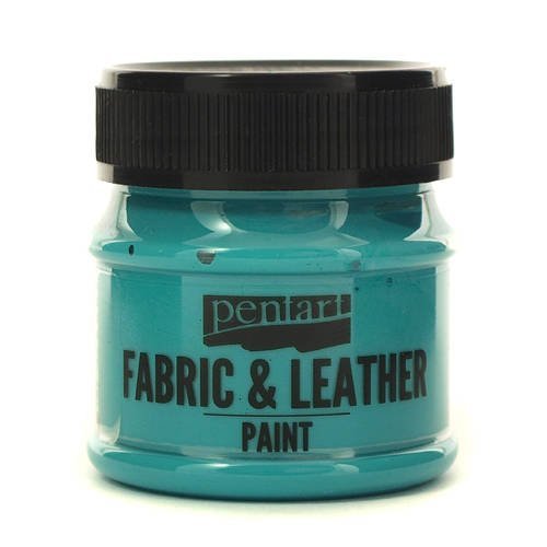Pentart, farba do tkanin i skóry, turkusowa, 50 ml
