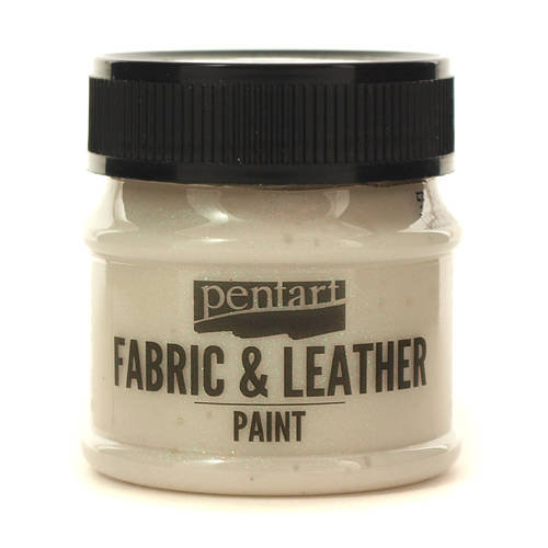 Pentart, farba do tkanin i skóry, tęczowa brokatowa, 50 ml