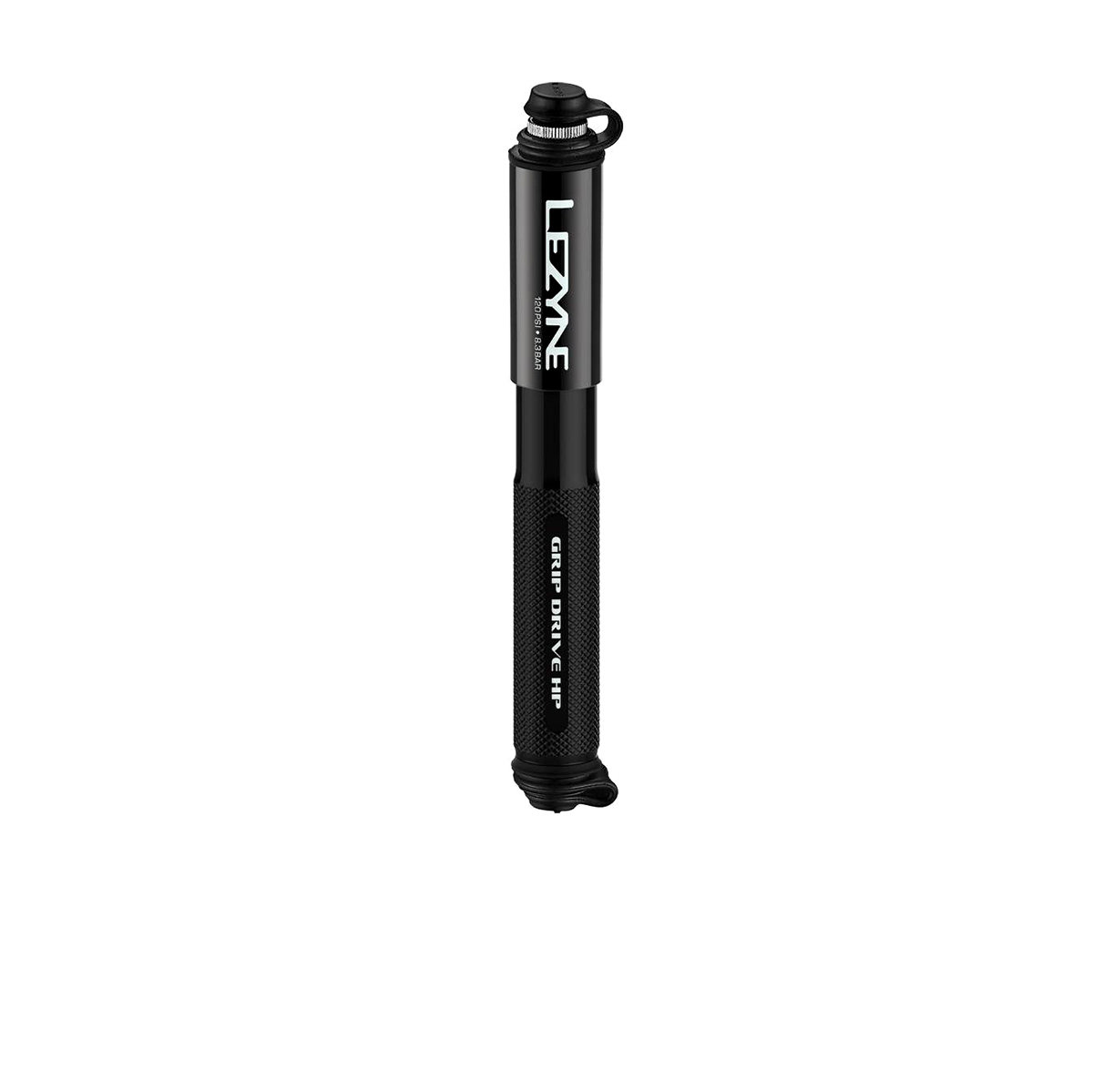 Lezyne Grip Drive HP Mini Pump S, black 2021 Mini pompki 452100033