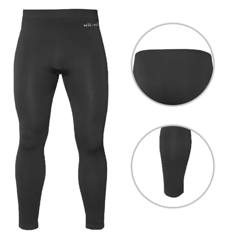 Mil-Tec Kalesony Termoaktywne Czarne - L/XL