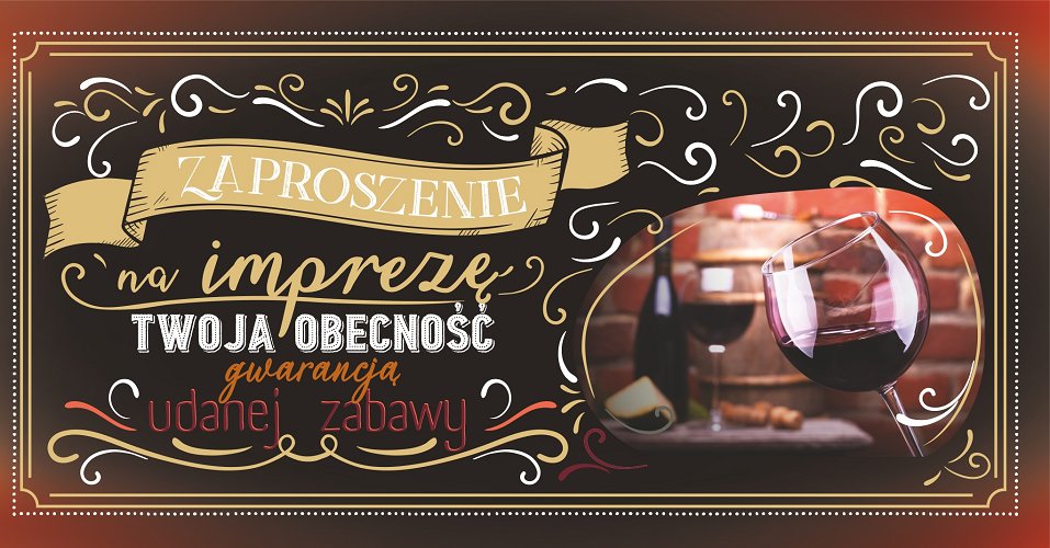 Zaproszenie na imprezę party ZAB83
