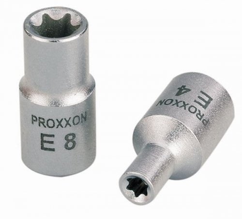 Proxxon 23793 Torx zastosowania zewnętrzne orzech E7 napęd 6,3 MM (1/4 cala) 2223793