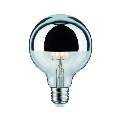 Paulmann Żarówka LED E27 827 6,5W lustrzana srebrna