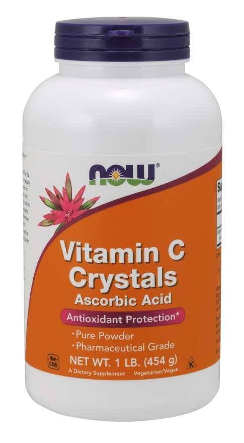 Фото - Вітаміни й мінерали Now Vitamin C Crystals Ascorbic Acid 454g 