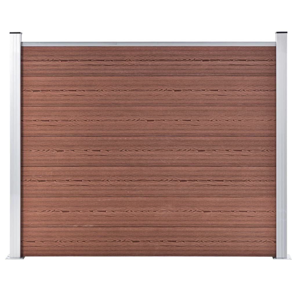 vidaxl Panel ogrodzeniowy z WPC, 180x146 cm, brązowy! 148980