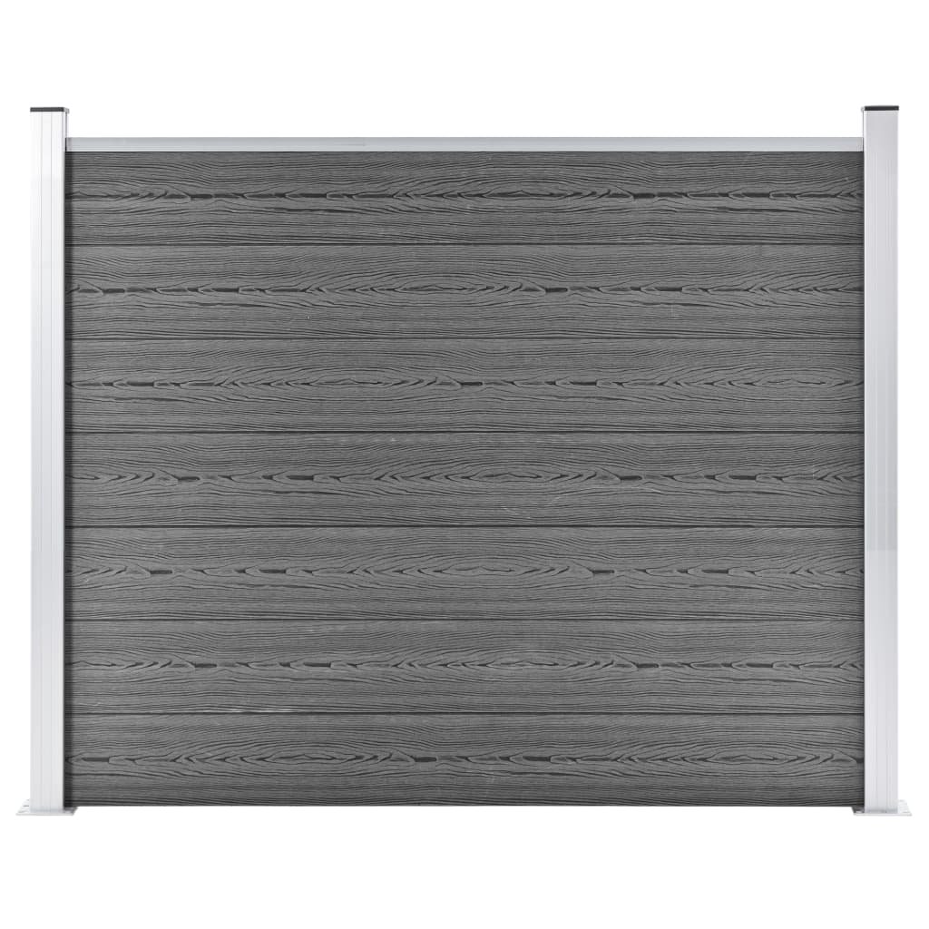 vidaxl Panel ogrodzeniowy z WPC, 180x146 cm, szary! 148982