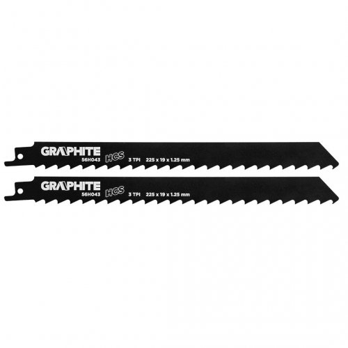 Topex Grupa sp. z o.o. S.K. Brzeszczot do piły szablastej HCS 225x19x1,25mm 3TPI kpl. 2szt. 56H043