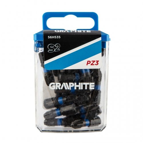 Graphite Bity udarowe PZ3 x 25 mm, 20 szt. TOP-56H535