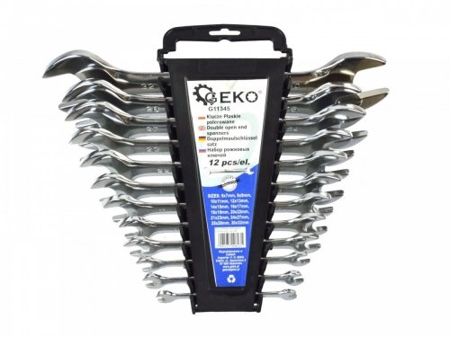 Klucze płaskie polerowane 6-32mm 12el (8)-(2/10)