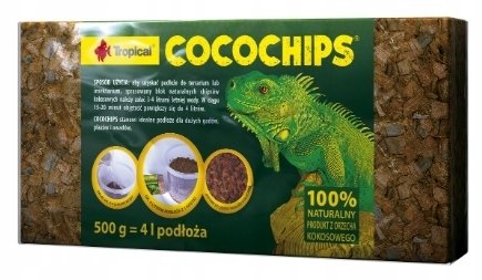 Tropical Cocochips kokosowa ściółka do terrarium 4l/500g