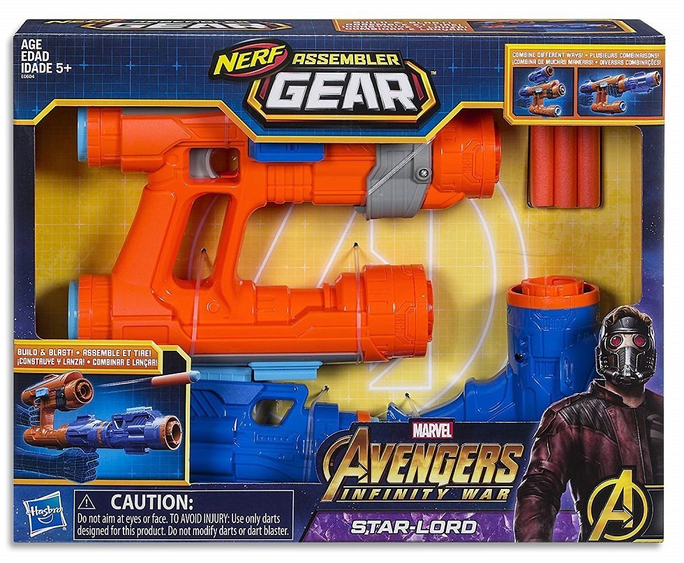 NERF, Avengers, Wyrzutnia, Blaster Star Lorda Assembler Gear Marvel