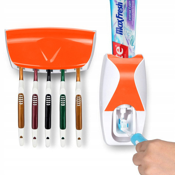 DOZOWNIK PASTY DO ZĘBÓW + WIESZAK NA SZCZOTECZKI