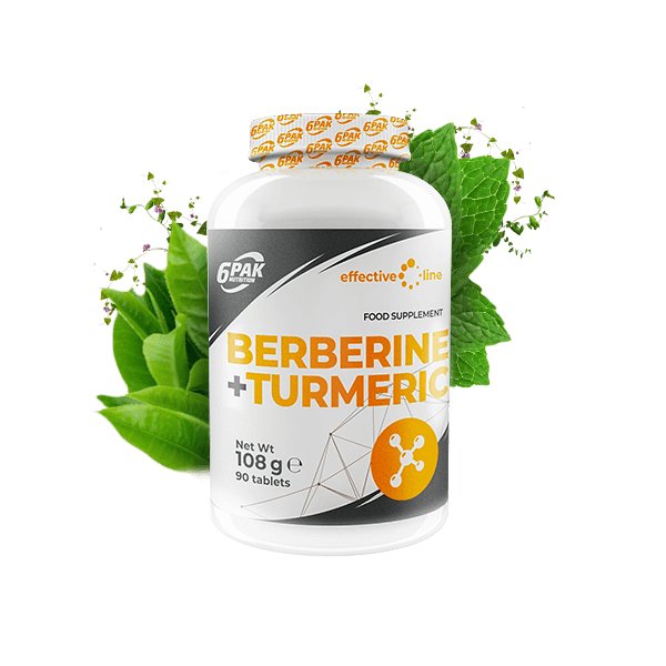 6PAK Nutrition Effective Line Berberine + Turmeric 90 tabletek (5902811804714)