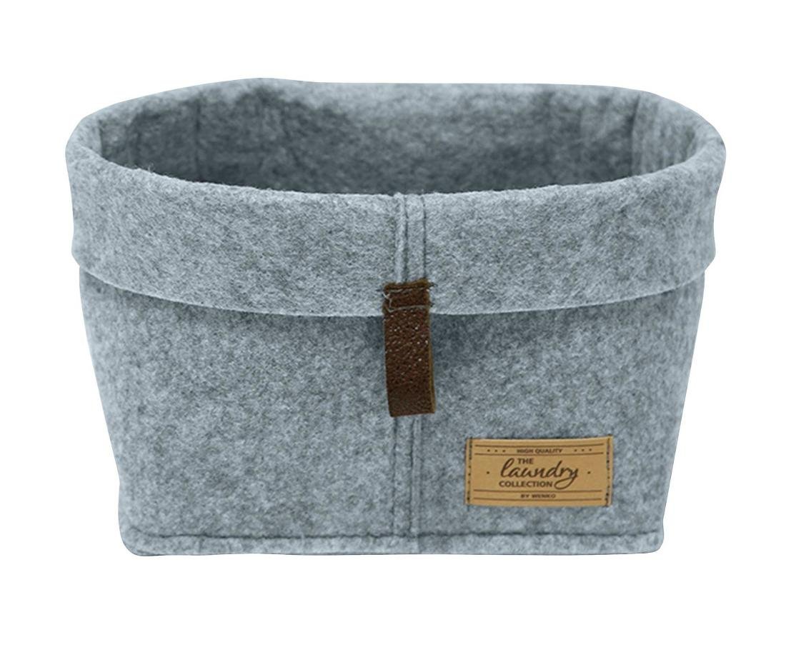 Szary tekstylny organizer Wenko Felt, 24x16 cm