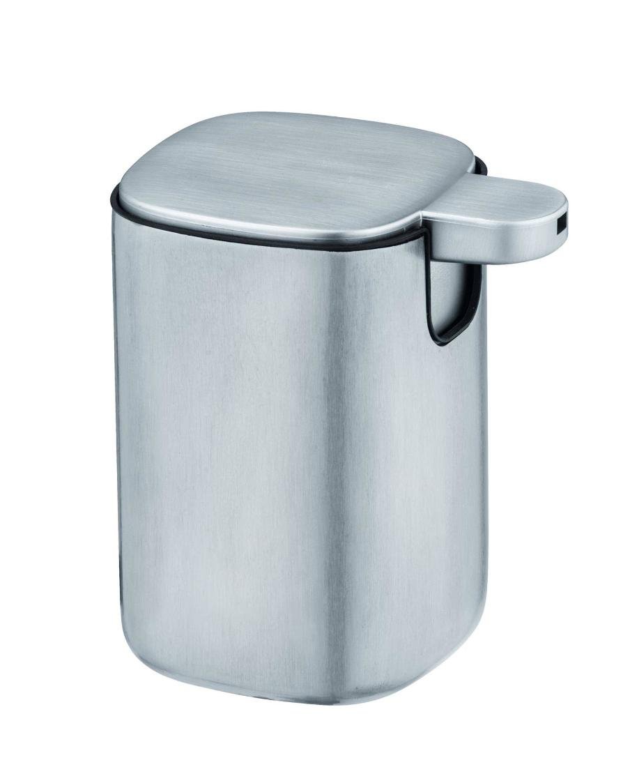 Dozownik do mydła w płynie ALASSIO, matowa stal nierdzewna, szary, 230 ml, Wenko
