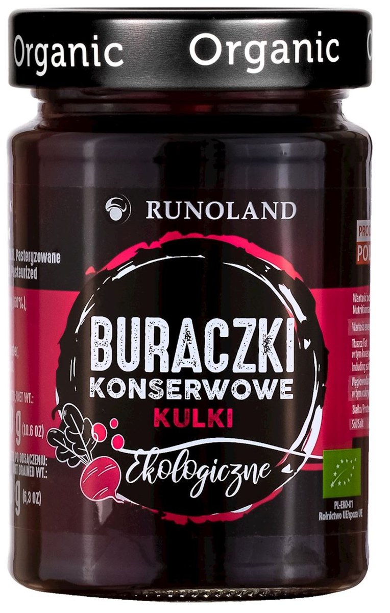 Runoland BURACZKI KONSERWOWE KULKI BIO 300 g