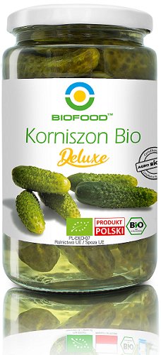 Bio Food  OGÓRKI KORNISZONY DELUXE BIO 740 g (440 g) - BP-5902693121879