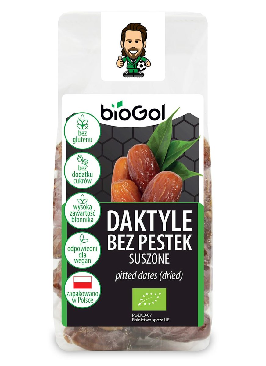 Biogol Daktyle Bez Pestek Suszone Bezglutenowe Bio 150g Biogol