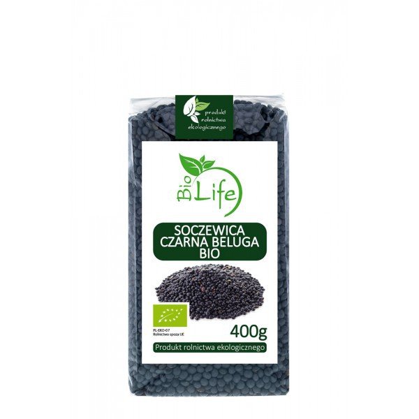 BioLife 101BioLife Soczewica Czarna Beluga 400g - ZLFSOCZBEL400