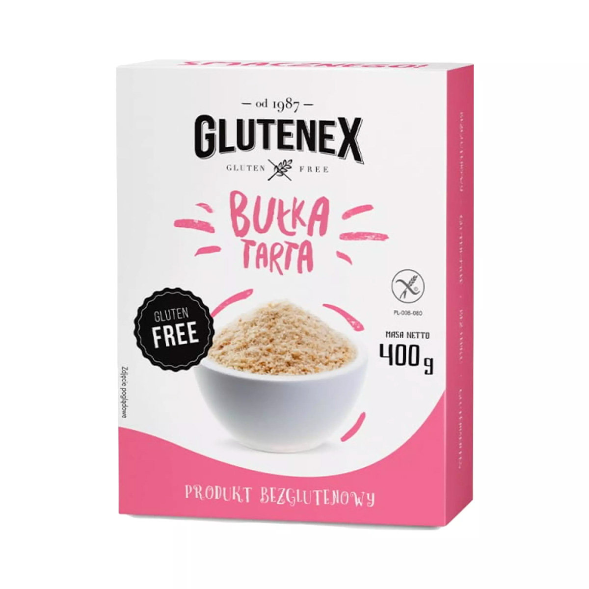 GLUTENEX Bułka tarta bezglutenowa 400g -