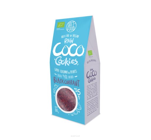 Lumarko Ciastka Kokosowe Z Czarną Porzeczką Bez Dodatku Cukrów Bio 80 G !