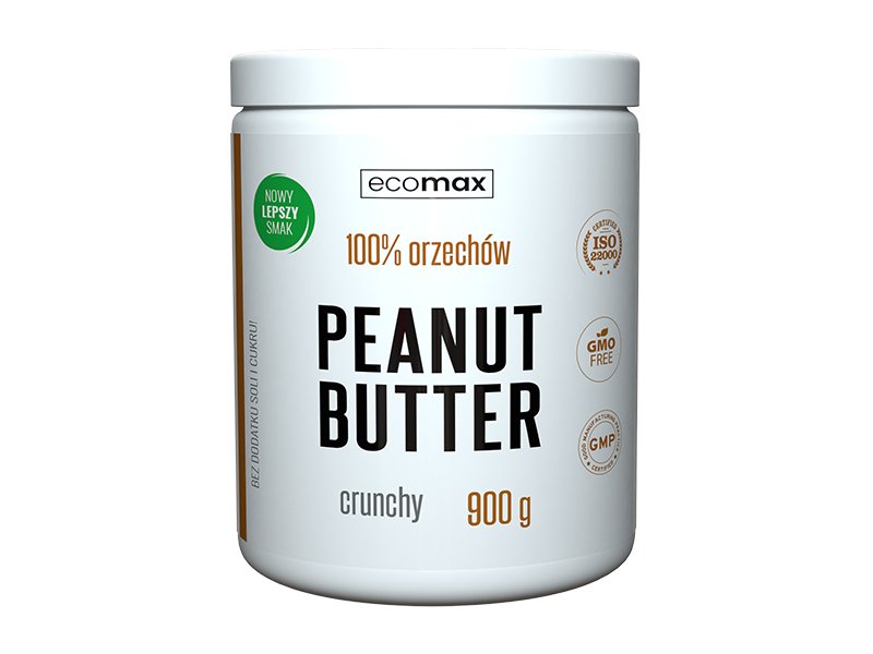 Ecomax, Masło Orzechowe, Smooth, 900 g