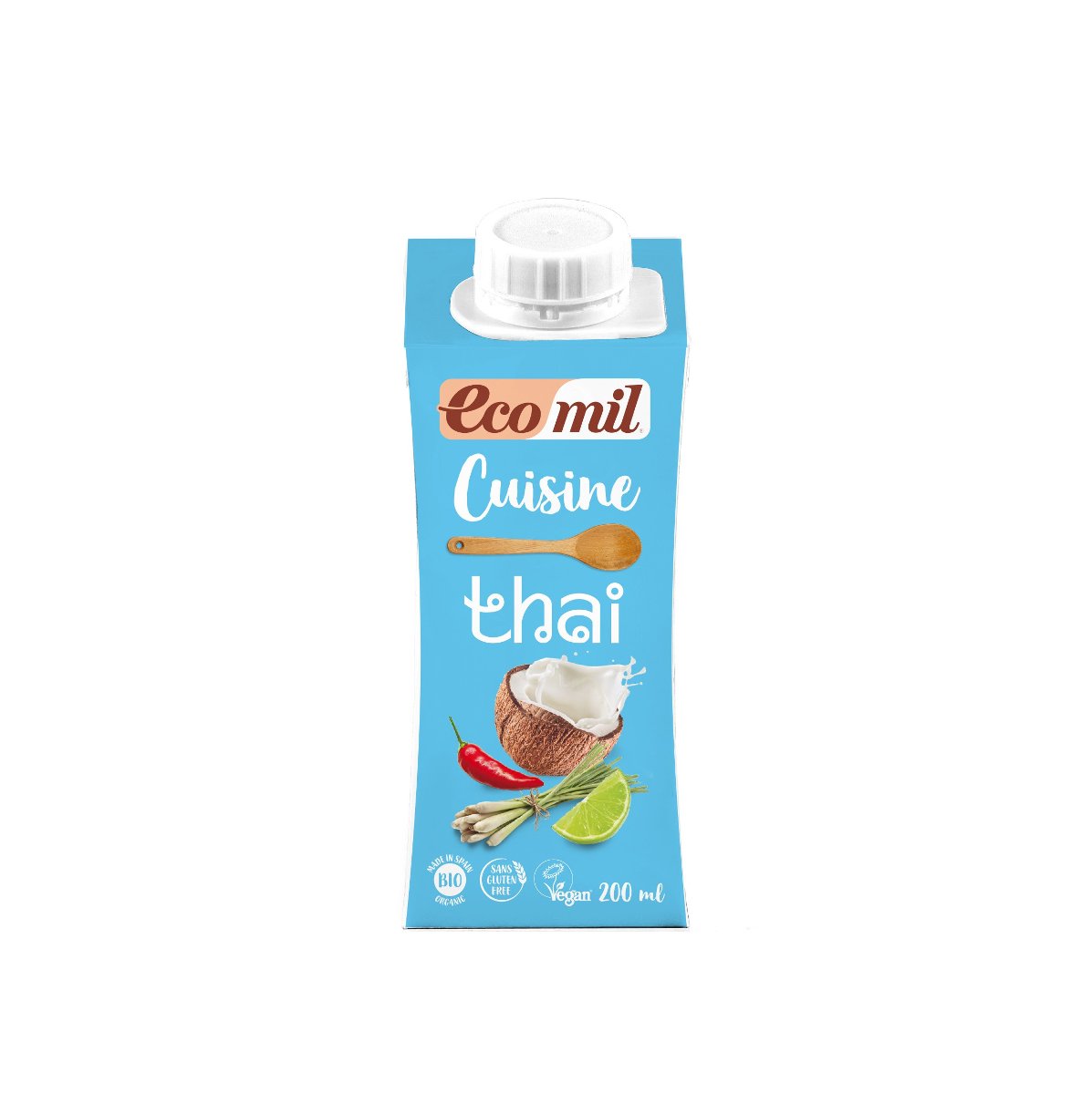 ECOMIL KREM DO GOTOWANIA KOKOSOWY TAJSKI BIO 200ml- ECOMIL 8428532192352