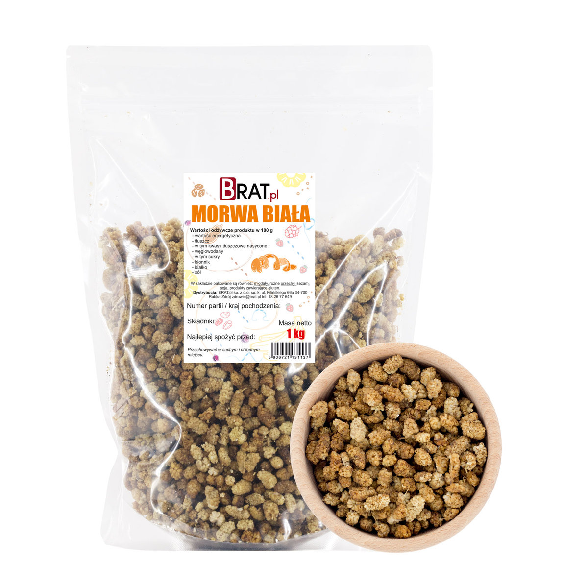 BRAT MORWA SUSZONA 1 kg - BRAT