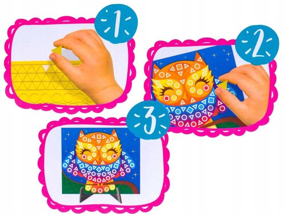 Jokomisiada, Wyklejanka Piankowa Mozaika Kształty Kolory Za2127