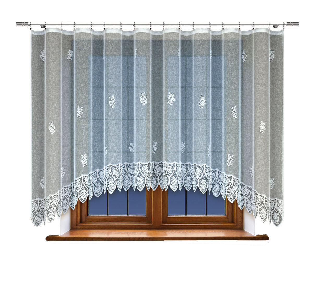Firana na taśmie Bozex 300 x 150 cm biała