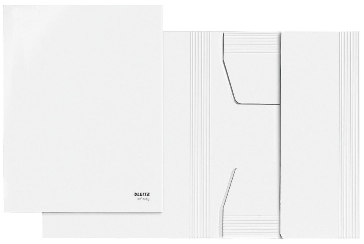 Leitz, teczka tekturowa infinity A4 biała, biały