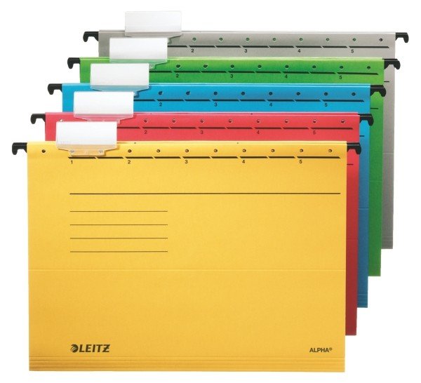 Leitz Skoroszyt zawieszany Alpha, A4, czerwony 19840025